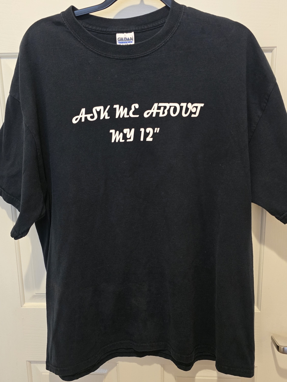 Vintage Ask Me About My 12 Inch DJ Turntable T Shirt XL Black Funny Tee